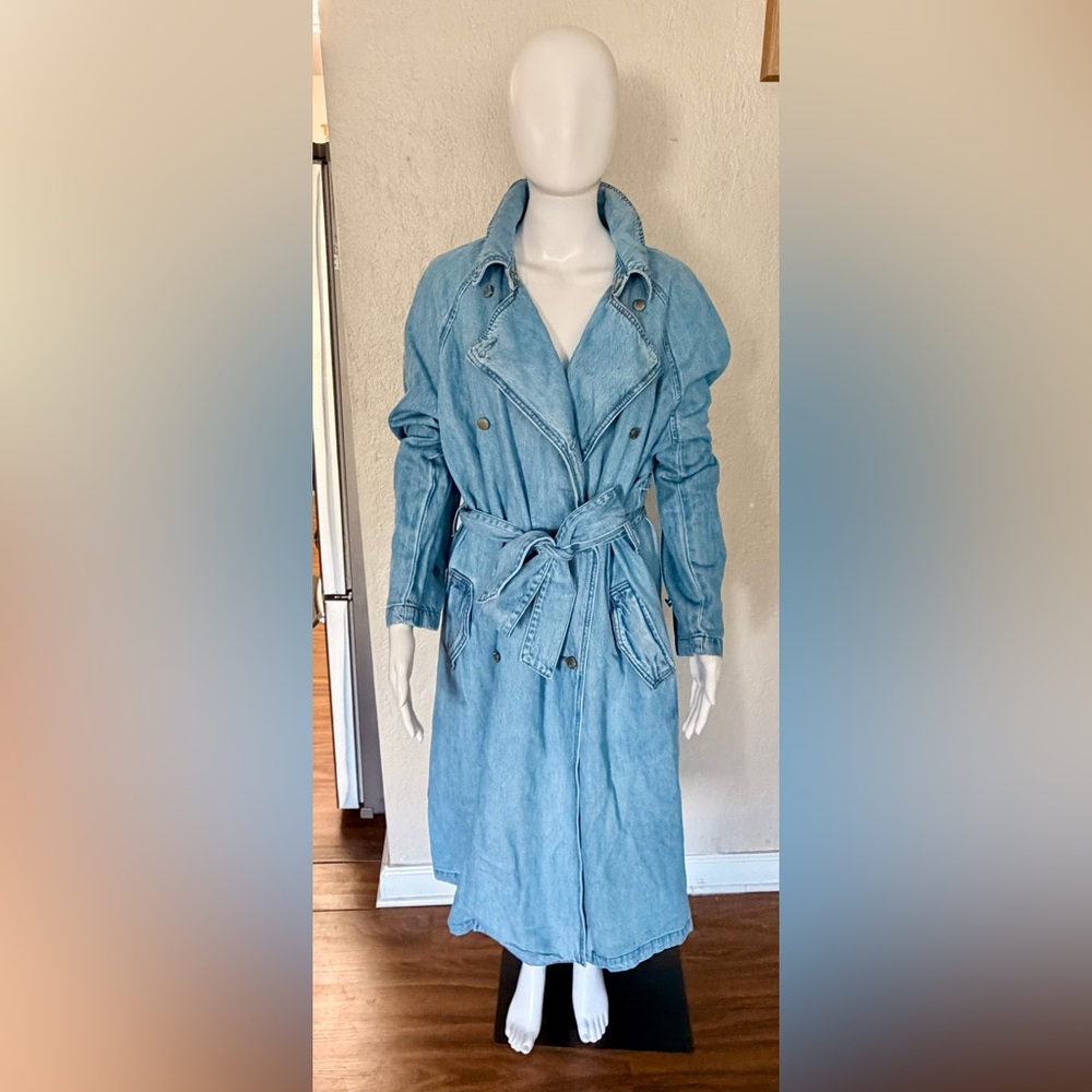Universal Thread Denim Women's Trench Coat
